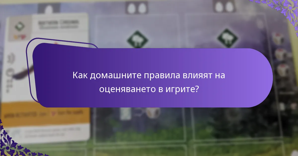 Как домашните правила влияят на оценяването в игрите?