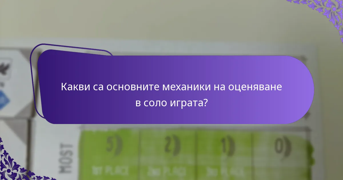 Какви вариации съществуват в системите за оценяване на соло игри?