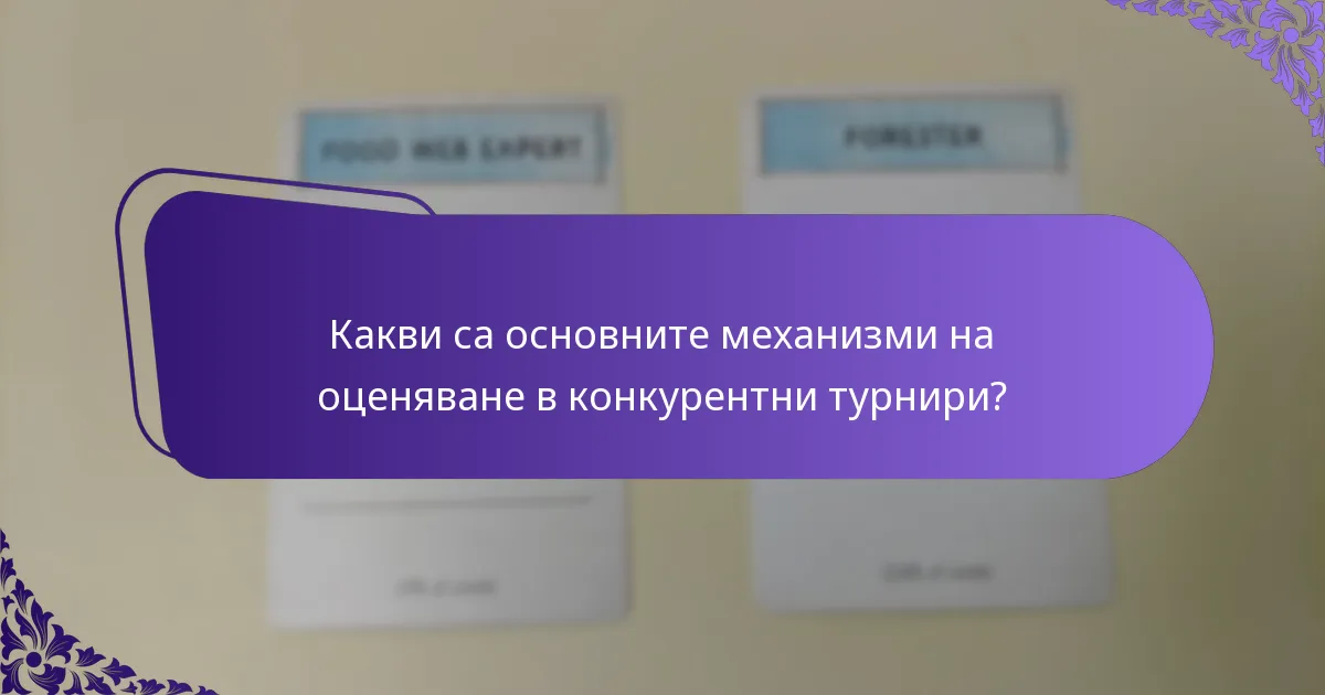 Какви вариации съществуват в системите за оценяване за конкурентни турнири?