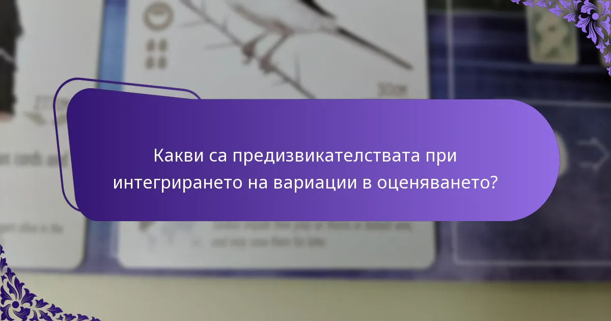 Какви са предизвикателствата при интегрирането на вариации в оценяването?