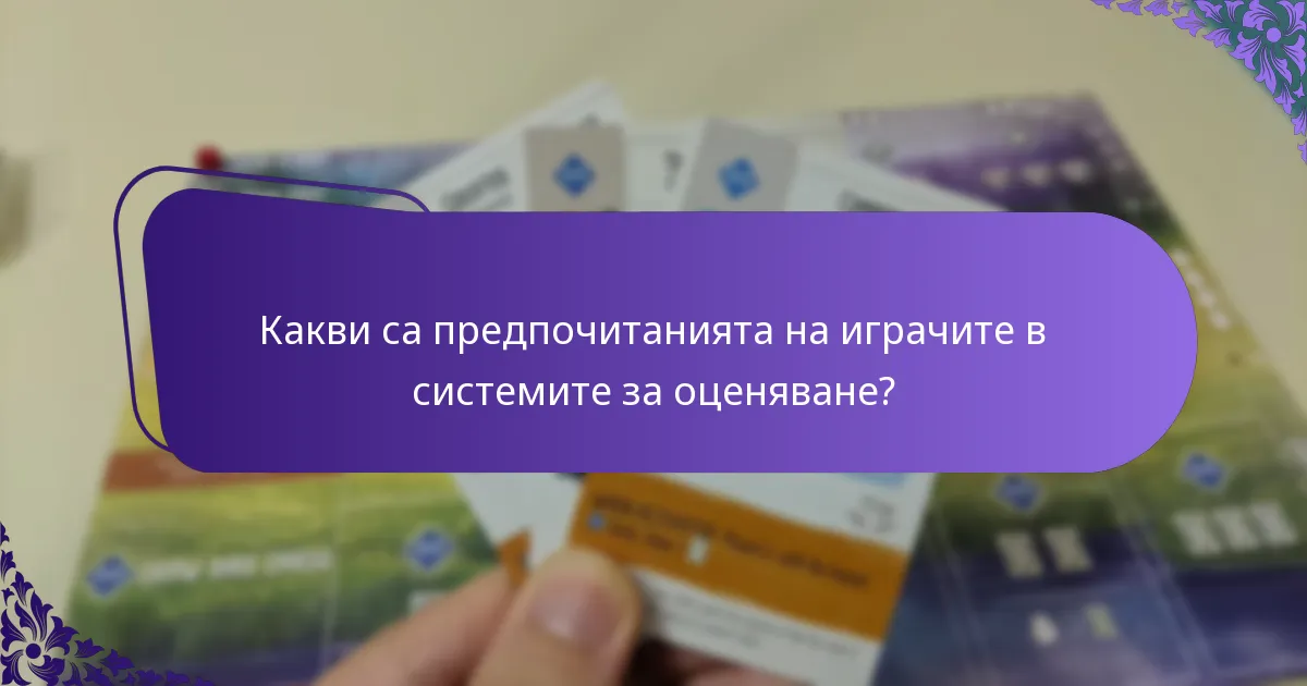 Какви са предпочитанията на играчите в системите за оценяване?